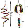 thumbnail image 4 of Juego de 7 juguetes masticables para pájaros con perchas, pelotas y cascabeles., 4 of 5