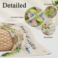 thumbnail image 2 of Easter Pillow Covers, Linen Long Throw Pillow Case, Farmhouse Flowers Wreath Sheep Rabbits Duck Eggs Holiday Pillow Protector Decorative Cushion Cover for Living Room/Bedroom 16" x 24", 2 of 8
