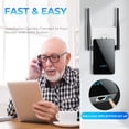 thumbnail image 4 of WiFi Extender Signal Booster, Next Generation Internet Booster for Home, 4X Faster Speeds, Covers up to 10,000 sq.ft, Wi-Fi Repeater with Ethernet Port, Wireless Long Range Amplifier, Easy Setup in B, 4 of 6