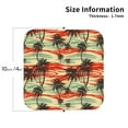 thumbnail image 2 of Yiaed Colorful Hawaii Palms Print Leather Coasters for Drinks - Cup Coasters Coffee Table Kitchen Table Bar, Home & Office Gifts Handmade Drink Coasters-Square, 2 of 6