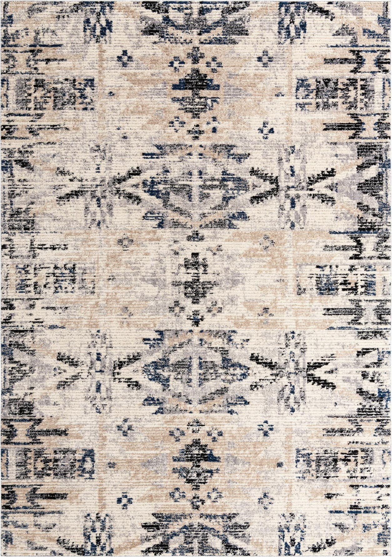 Tucson Collection Rug 10X14 Ivory Low Rug Perfect For Living