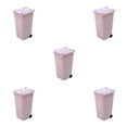 thumbnail image 2 of Transemion Plastic Waste Bins With Lid - Durable And Practical Suitable For All Ages Small And Exquisite light pink 5Set, 2 of 6