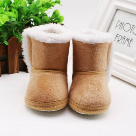 

MOREFUN Winter Baby Girl Boy Cotton Boots Casual Shoes First Walkers Newborn Cute Non-slip Soft Sole Shoe