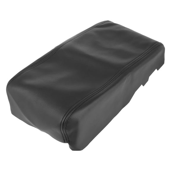 Unique Bargains Black Center Console Lid Armrest Cover for Dodge Charger 2008-2010 Pad Replacement Microfiber Leather
