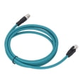 thumbnail image 1 of Cable Ethernet Industrial, Conector M12 A Cable RJ45, 2 Metros De Longitud, IP67, Resistente Al Agua, Resistente Y Flexible, Resistente Al Calor Para Dispositivos Mecánicos, 1 of 7