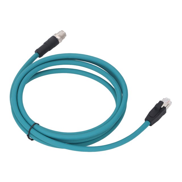 Cable Ethernet Industrial, Conector M12 A Cable RJ45, 2 Metros De Longitud, IP67, Resistente Al Agua, Resistente Y Flexible, Resistente Al Calor Para Dispositivos Mecánicos