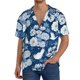 thumbnail image 1 of Balery Rose Flowers Camisa Casual de Manga Corta con Botones para Hombre, Texturizada, Estilo Cubano, para Playa, Verano-4X-Large, 1 of 5
