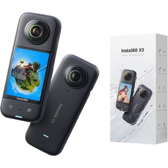 Insta360 X3 Waterproof 360 Action Camera, 48MP Sensor, 5.7K HDR