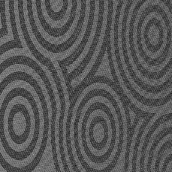 Ahgly Company Machine Washable Indoor Square Transitional Sonic Silver Gray Area Rugs, 8' Square