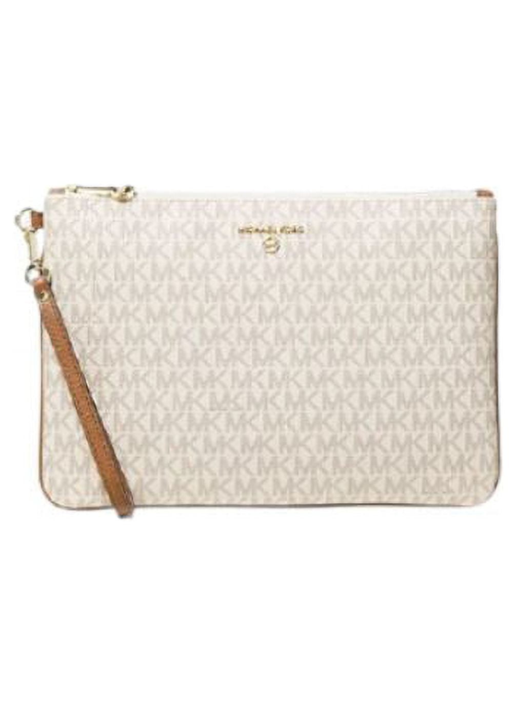 Michael Kors Slater Large 2-In-1 Zip Wristlet One Size (Vanilla