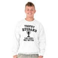 thumbnail image 4 of Trophy Husband Like Yours Only Better Men's Big & Tall Crewneck Sweatshirt Brisco Brands 3X, 4 of 5