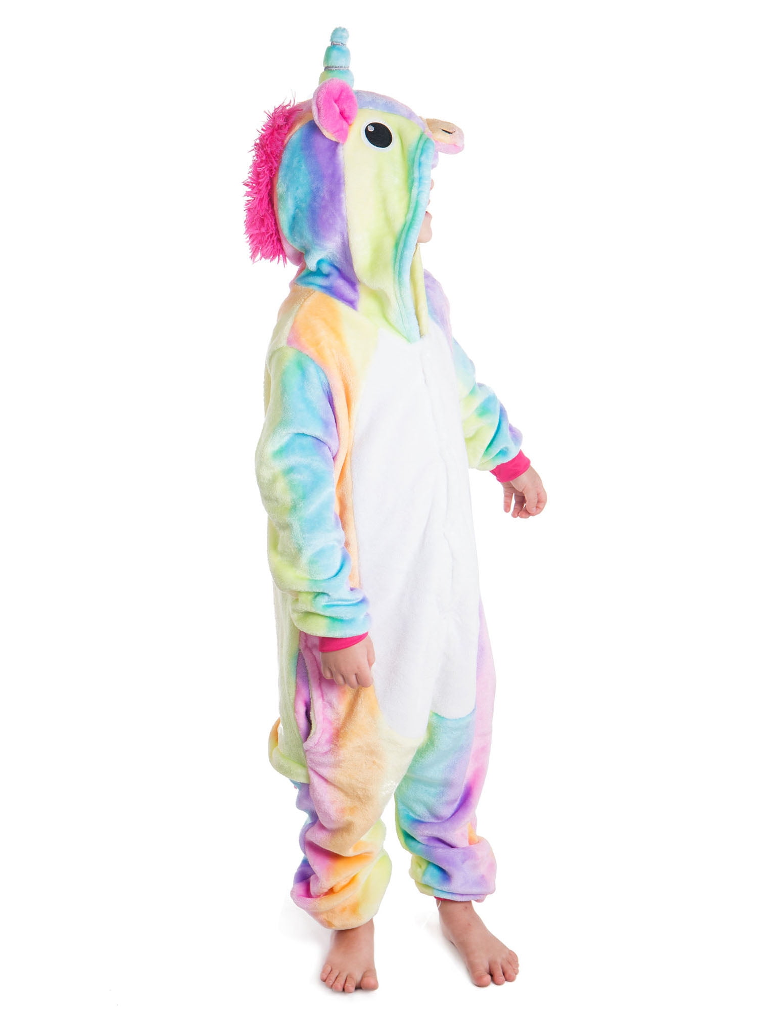A2Z 4 Kids Kids Girls Unicorn Kigurumi Costume A2Z Onesie Extra Soft Fluffy 3D Galaxy Print All in One Cozy Pajamas New Age 2 3 4 5 6 7 8 9 10 11 12 13 Years 