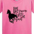 thumbnail image 4 of Inktastic Live Like Someone Left the Gate Open Horse Silhouette Youth T-Shirt, 4 of 5