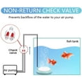 thumbnail image 4 of 6pcs Aquarium Plastic One Way Check Valves Non-Return, Air Pump Accessories for Fish Tank Airline Tubing, 4 of 5