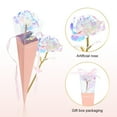 thumbnail image 4 of 4PC Flower + Flower Bags Single Rose Sleeve Box Transparent Triangle Rose Bag Flower Wrapping Paper for Graduation Wedding Valentine's Day Mother's Day Birthday Anniversary, 4 of 8