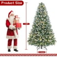 thumbnail image 5 of 7.5 Pre-Lit Artificial Christmas Tree, Pine Cone Xmas Tree with 8 Lighting Changes, 400 Warm White Lights Changing, 1096 Branch Tips Christmas Tree for Home, Office Party Decoration, 5 of 7