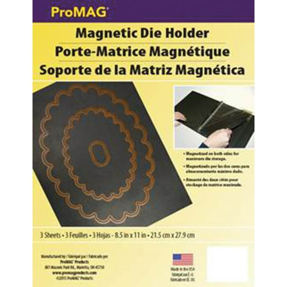 ProMag Feuilles Magnétiques de Support de Matrice 3/Pkg-8.5"X11"X.3"