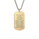 thumbnail image 1 of Collar con colgante cuadrado hebreo de acero inoxidable grabado a láser para hombre. Joyería religiosa judía israelí. Regalos. Lucky_B, 1 of 5