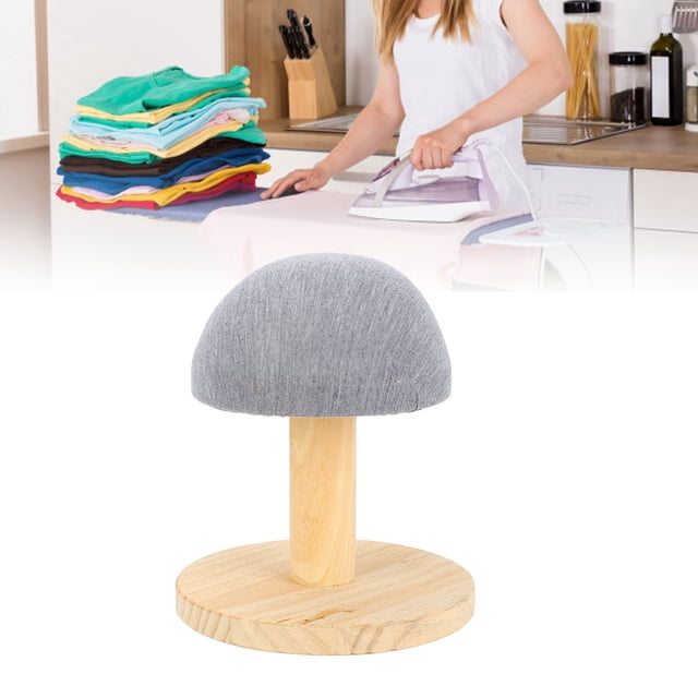 Tabla De Planchar De Madera Para Sujetador, Camisas, Cuellos, Puños, Sombreros, Taburete Pequeño De Hierro Con Base Redonda, Miniportátil Para Entusiastas De La Costura