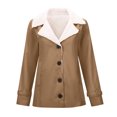 thumbnail image 1 of Woman Jacket,Long Sleeve Plus Warm Solid Color Padded Jacket Woman, 1 of 6