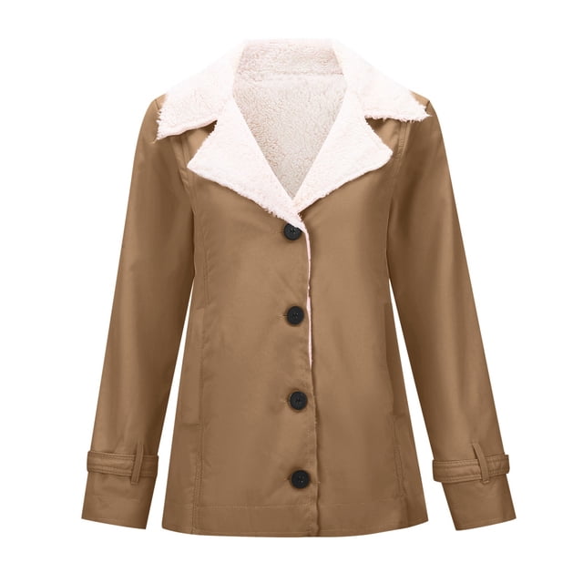 Woman Jacket,Long Sleeve Plus Warm Solid Color Padded Jacket Woman