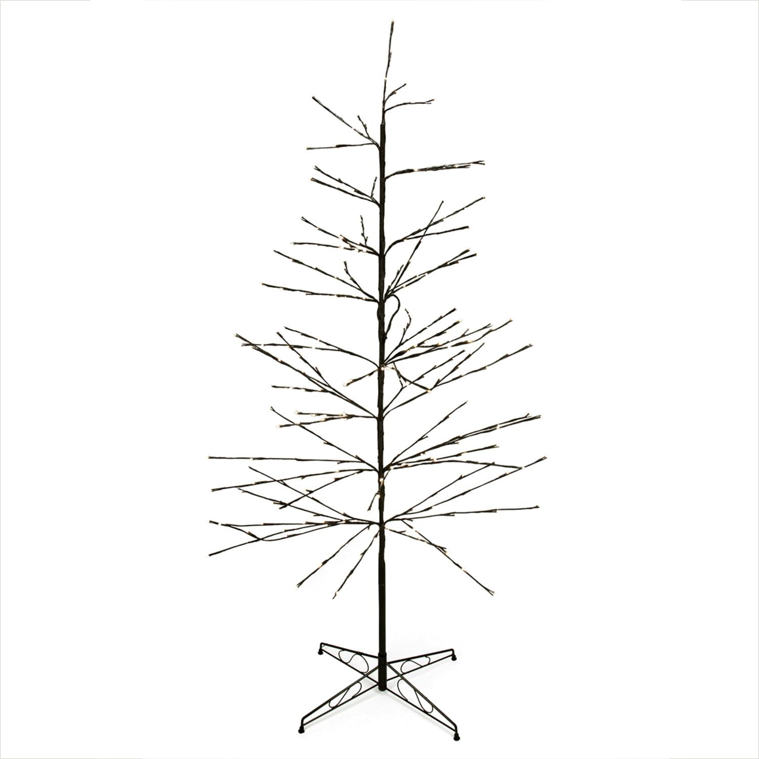 6' LED Lighted MultiFunction Cascading Outdoor Christmas Twig Tree