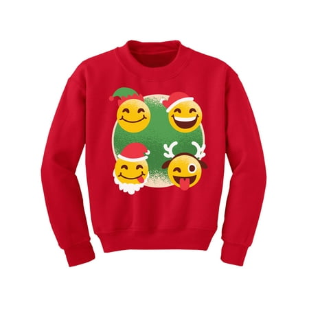Ugly Christmas Sweater Bow Dress Awkward Styles Ugly Christmas Sweater for Boys Girls Kids Youth Xmas Smile Sweatshirt ()