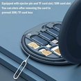 thumbnail image 3 of SHAR USB Adapter Kit (Blue) Cable Card, Multi-Type Charging Cable Case Converter USB C to Lightning Type C Micro Adapter Data Transfer Contains Card Slot for Traveling, Use as Phone Hol, 3 of 5