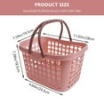 thumbnail image 2 of Frcolor Basket Storage Shopping Plastic Fruit Baskets Wire Organizer Handles Grocery Shower Bin Mesh  Tote Snacks Kitchen, 2 of 7