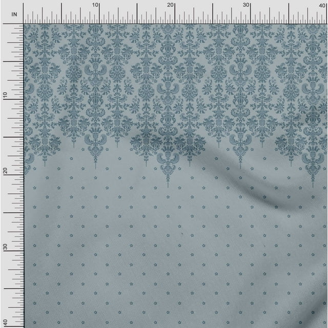 Soimoi Poly Georgette Fabric Floral Block Panel Fabric Prints by Yard 52 Inch Wide
