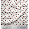 thumbnail image 1 of Soimoi Polyester Crepe Fabric Guitar Musical Instrument Print Fabric by The Yard 42 Inch Wide, 1 of 3