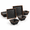 Metallic bronzed edge, variant on 12-Piece Square Dinnerware Set For 4 With Metallic Bronzed Edges
