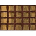thumbnail image 1 of Ahgly Company Indoor Rectangle Abstract Brown Modern Area Rugs, 7' x 10', 1 of 4
