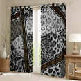 thumbnail image 2 of Manfei Fashion Leopard Print Black Out Curtains, Cheetah Animal Curtains Pack of 2 (42x63 Each), Teen Kid Adult Female Bedroom Curtains, Black Out Curtains Home Decor, 2 of 6