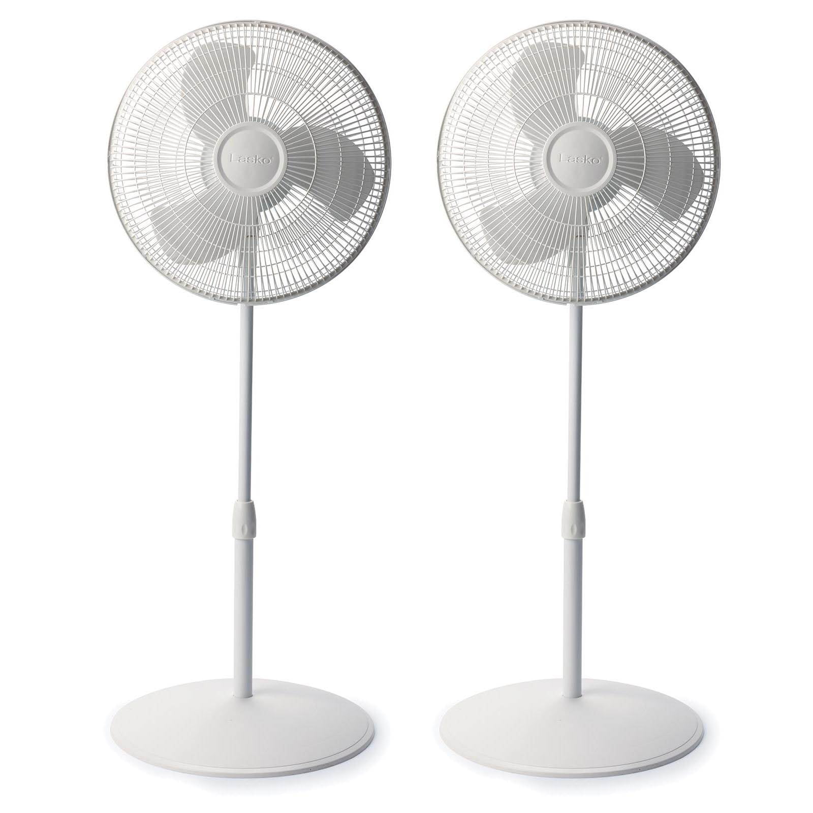 NEW 2x 16" Oscillating Extendable Free Standing Tower Pedestal Cooling Fan