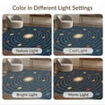 thumbnail image 7 of ODIKA 4'x6' Washable Area Rug Large Cosmic Galaxy Orbiting Bodies Science Planetary Planets for Dorm Room, Small Living Room, Stain Resistant Low Profile, Easy Care, 7 of 7