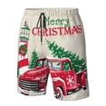 thumbnail image 5 of Kdxio Merry Christmas 1 Pattern Mens Casual Shorts - Drawstring Summer Beach Sports Shorts for Men, 5 of 9
