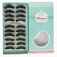 thumbnail image 2 of Fiudx Pestañas 3D, Pestañas Gruesas de Aspecto Natural, Pestañas Largas y Rizadas de Tira Completa, Estilo Glamuroso y Sutil, Pestañas Reutilizables, Maquillaje para Bodas, Look Perfecto para Selfies, 2 of 6