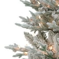 thumbnail image 3 of CC Christmas Decor Pre-lit Potted Flocked Medium Artificial Christmas Tree - 4.5’ - Clear Lights, 3 of 4