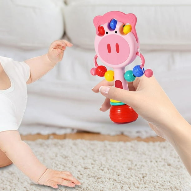 Sonajero en forma de tambor tradicional, juguetes de instrumentos