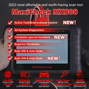 Autel MX808 MaxiCheck 2022 Upgraded Version Compatiable with BT506 MV108 MV105 Automotive OBD2 Scanner All System Diagnostic Tool Bi-Directional Control Same as MaxiCOM MK808 28+ Services FCA Access
