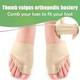 thumbnail image 4 of XIRQI Hallux Valgus Correction Bunion Stop Bunion Pain Splints Toe Corrector Toes Protector Gel Separator Big Toe Corrector Bunion Correction Socks Electronic Foot File for Men and Women (A,L), 4 of 4