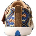 thumbnail image 3 of Twisted X Infant's Driving Mocs, Blue Multi Aztec, 3 M, 3 of 5