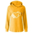 thumbnail image 3 of Pull à Capuche pour Femmes Pull Décontracté à Capuche pour Femmes Sweat-Shirt Imprimé à Manches Longues, 3 of 4
