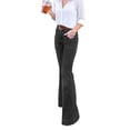thumbnail image 1 of JDinms Women's Bell Bottom High Waist Fitted Denim Flare Jeans, 1 of 2