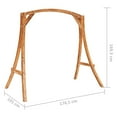 thumbnail image 5 of vidaXL Swing Frame Solid Bent Wood with Teak Finish, 5 of 5