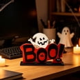 thumbnail image 6 of ShengapQ Halloween Wooden Tabletop Ornaments, Spooky Wooden Sign Decorations, Halloween Party Decor, Festive Home Decor, Ideal for Mantel and Shelf Display, Decorative Halloween Gifts, 6 of 8