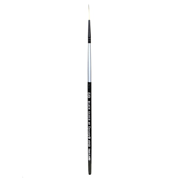 Black Silver long liner, short handle, 5/0 (pack of 6)