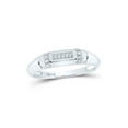 thumbnail image 3 of Sterling Silver His Hers Round Diamond Cluster Matching Wedding Set 1/4 Cttw, 3 of 3