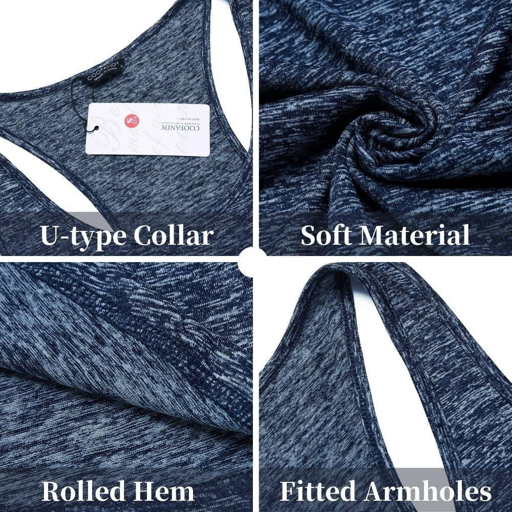COOFANDY Men Workout Tank Tops for Muscle Gym Y-Back Sleeveless T-Shirts Bodybuilding Fitness T-Shirts Active Tees